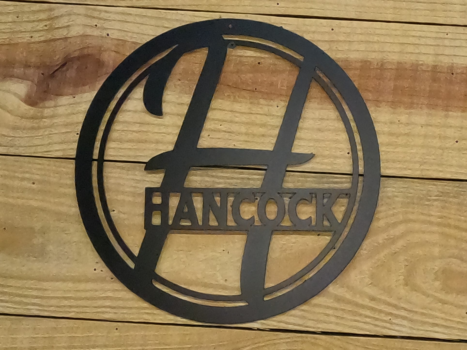 Nk Sign Custom Monogram Sign | NK Metalworks